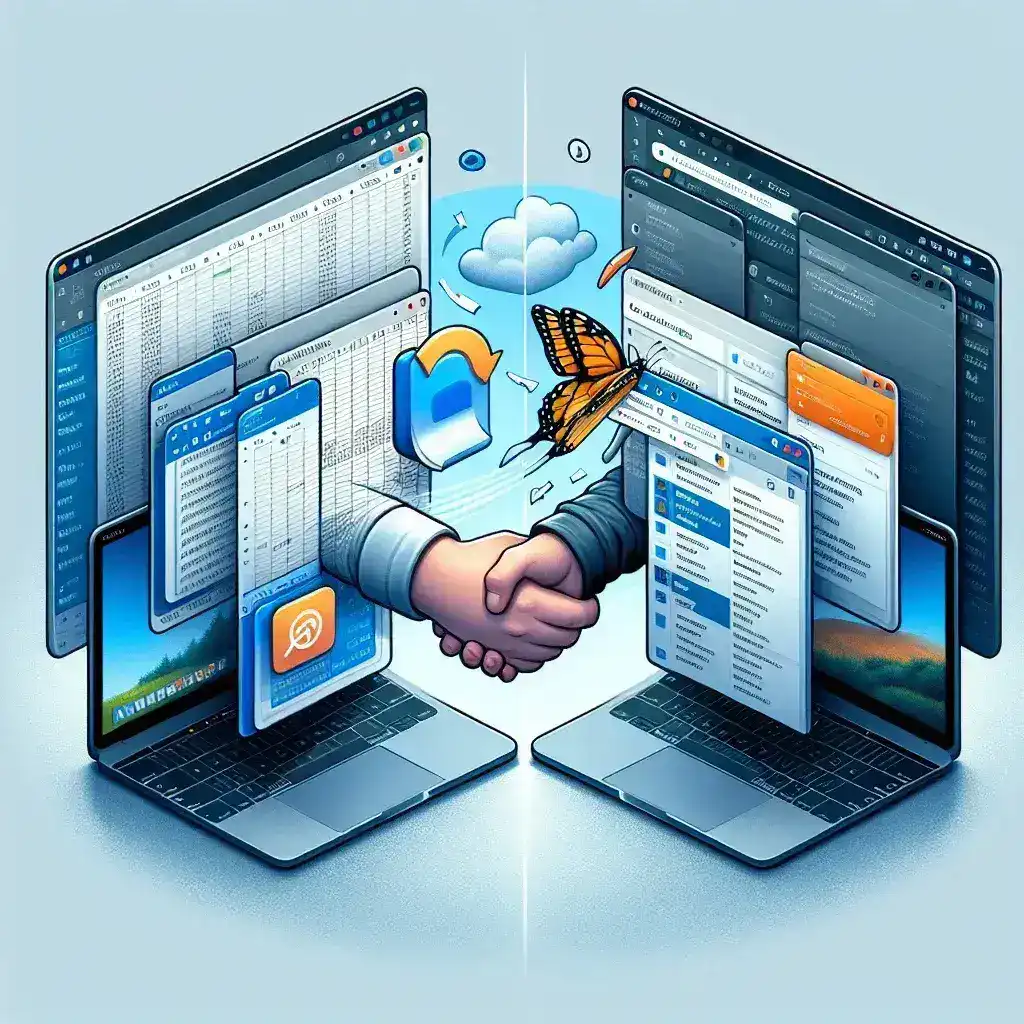 "Windows 11 split screen feature tutorial image showcasing step-by-step process of using split screen on a laptop, with visible taskbar and application windows for better productivity."